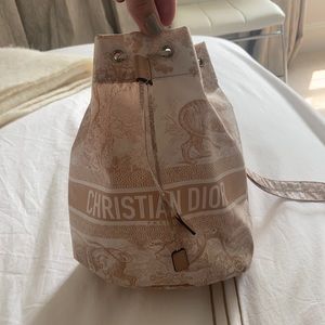 Christian dior drawstring pouch